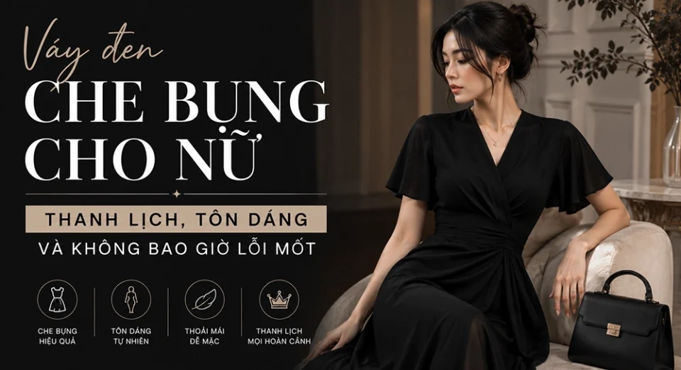 váy đen che bụng cho nữ final