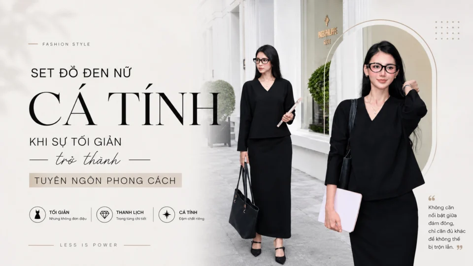 Set đồ đen nữ