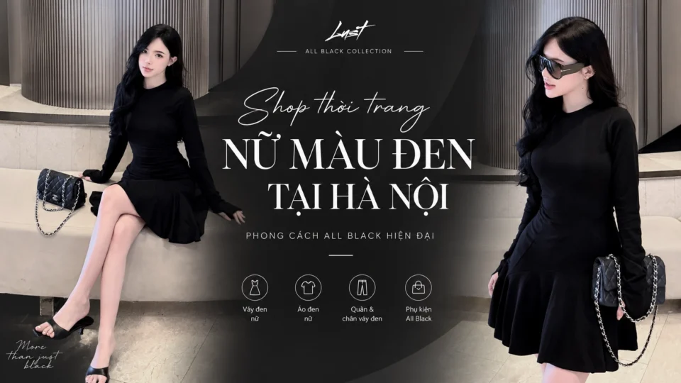 Shop thời trang nữ màu đen Hà Nội